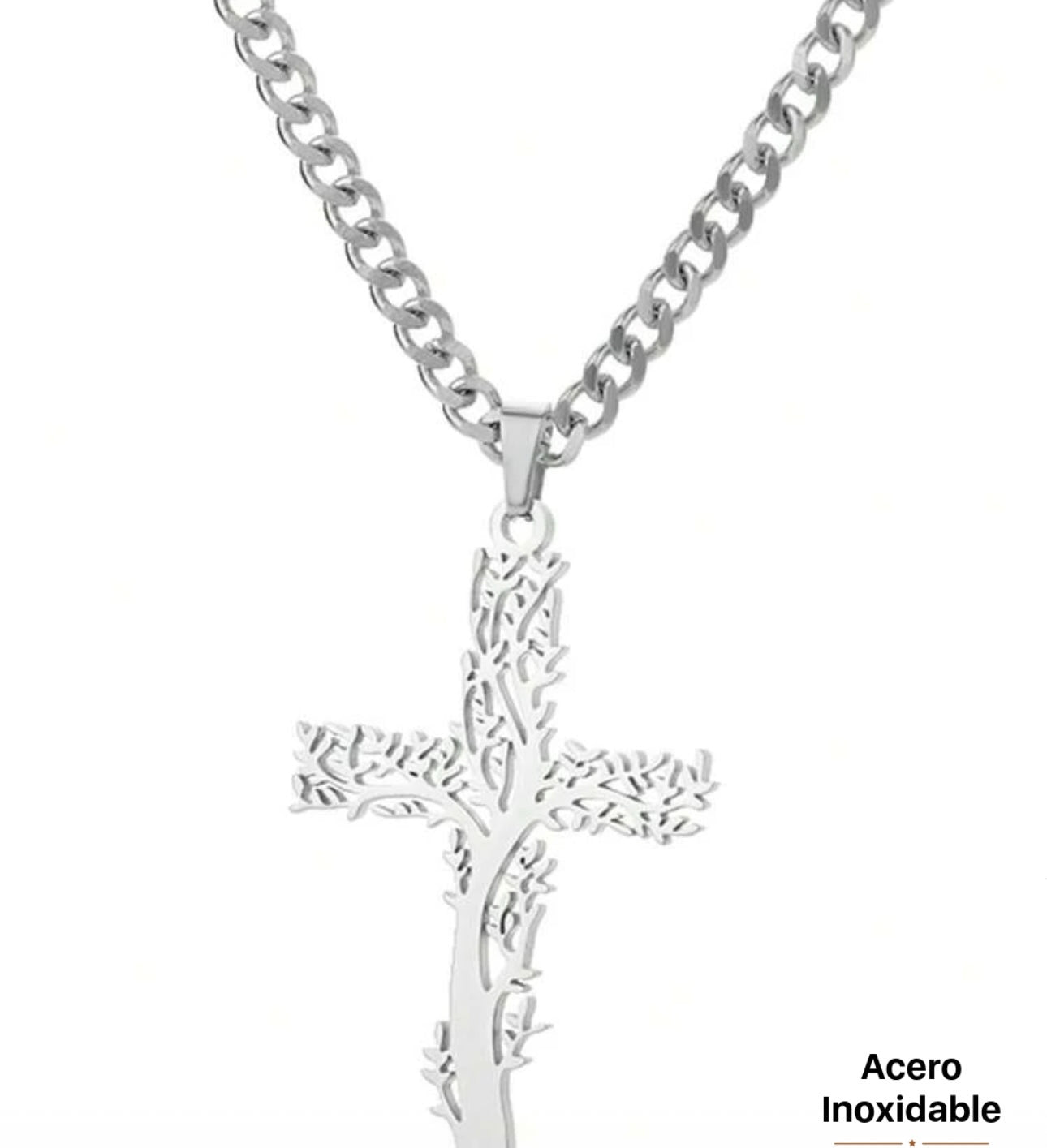 Collar con cruz árbol