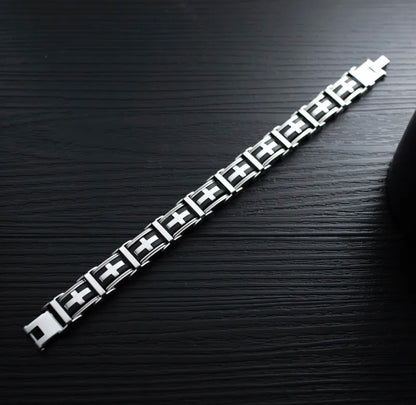 Pulsera cruz (14mm x 22cm)