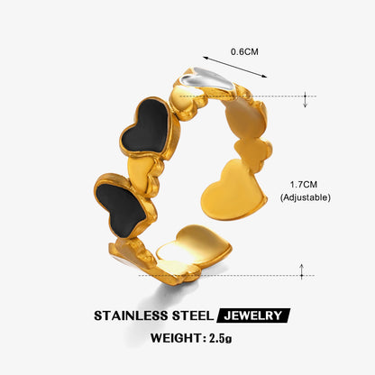 Anillo ajustable corazón