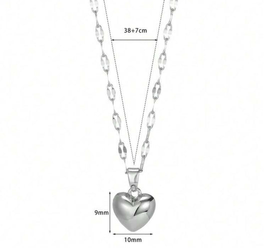 Collar corazón (plata o oro)