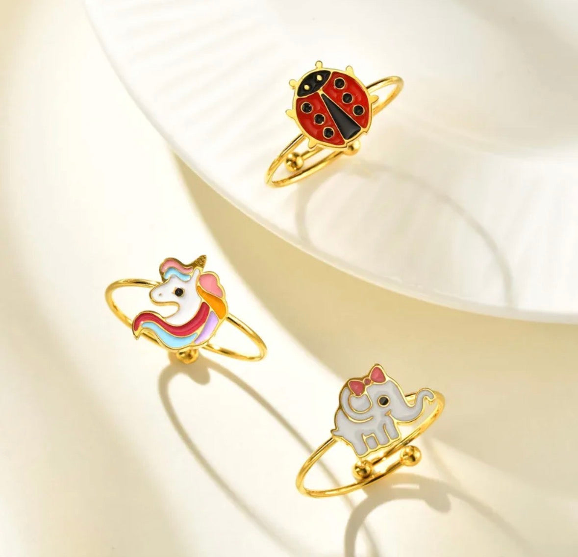 Anillos ajustables niñas