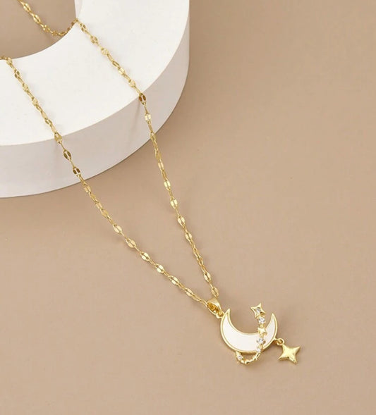 Luna y estrellas
