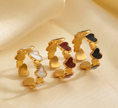 Anillo ajustable corazón