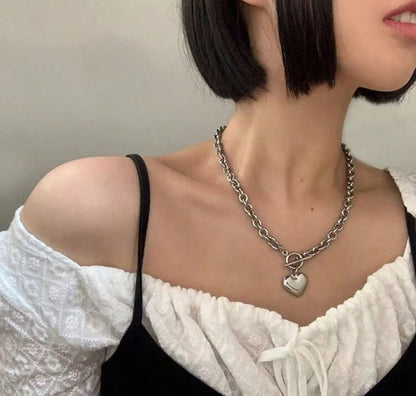 Set de collar y brazalete plata