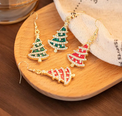 Aretes árbol de navidad