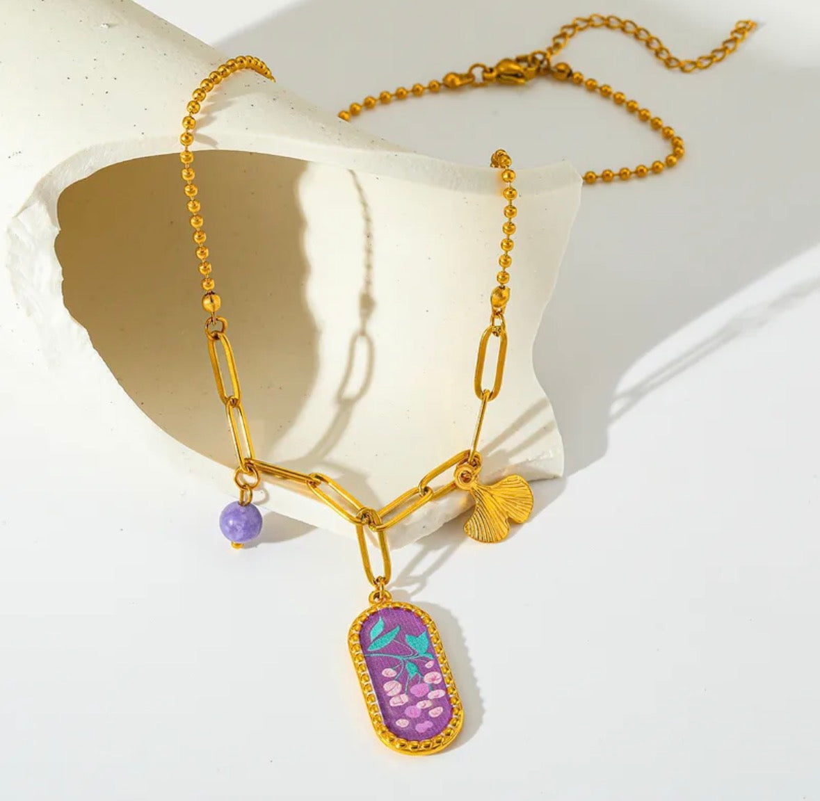 Collar patrones flor