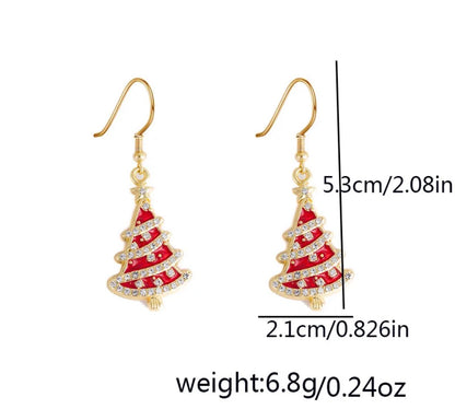 Aretes árbol de navidad
