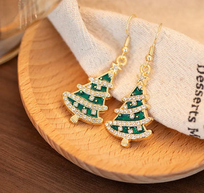 Aretes árbol de navidad