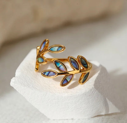 Anillo ajustable hojas