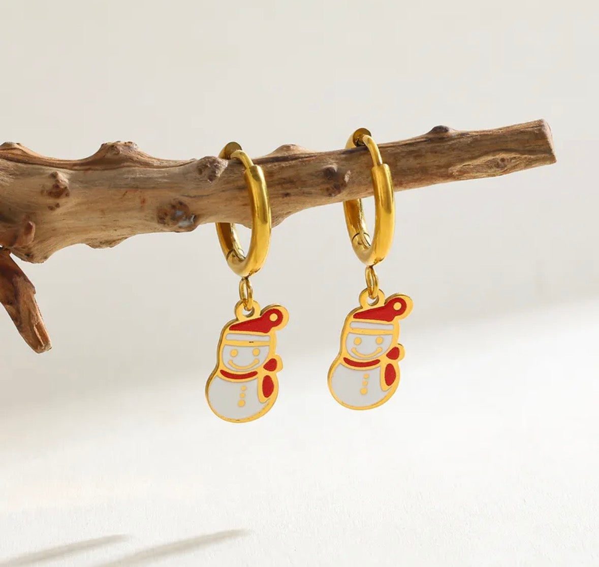 Aretes Muñeco de nieve