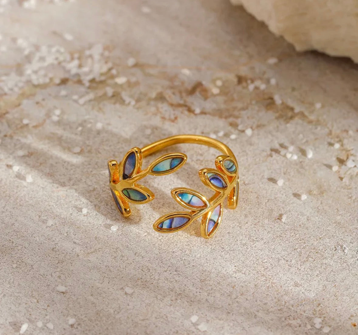 Anillo ajustable hojas