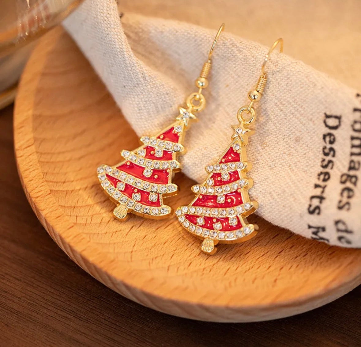 Aretes árbol de navidad