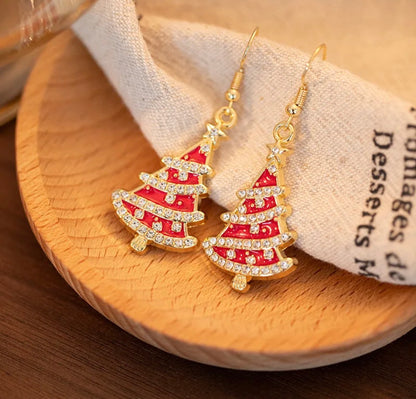 Aretes árbol de navidad