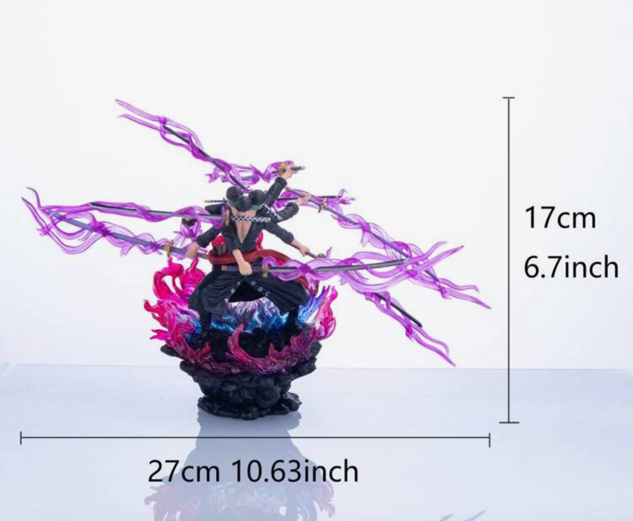 Zoro with 9 Swords 6.7” figure One Piece