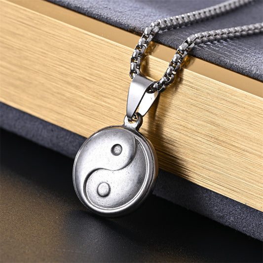 Collar pendiente Ying & Yang vintage