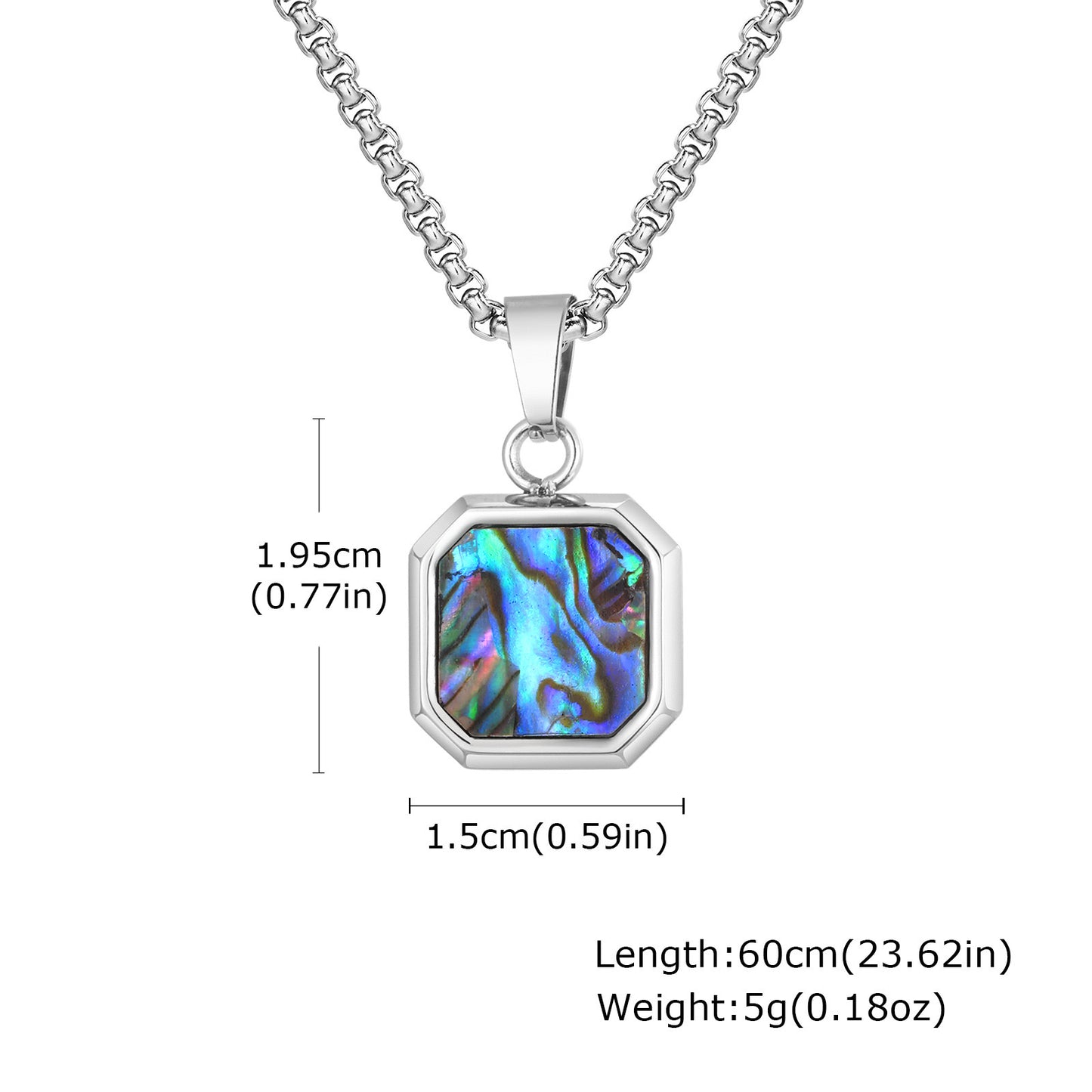 Collar pendiente abalone shell