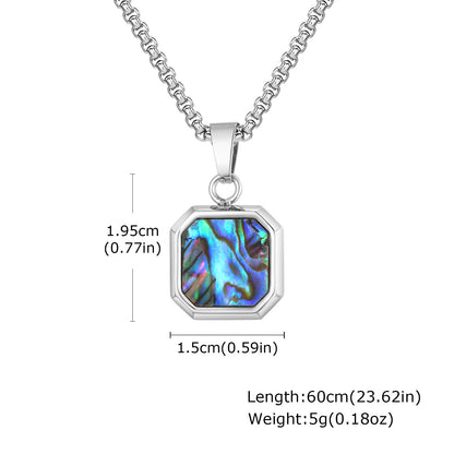 Collar pendiente abalone shell