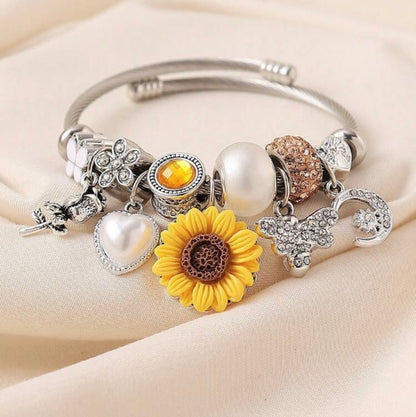 Girasol y corazón