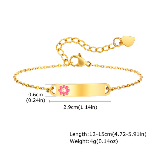 Brazalete flor niñas