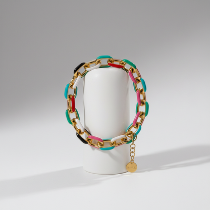 Brazalete oro colorido